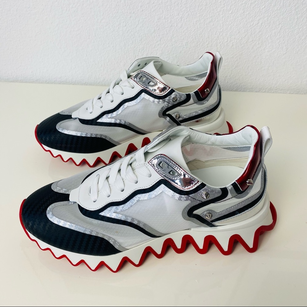 Christian Louboutin Sharkina Spike Low Top Sneaker - Picture 4 of 9
